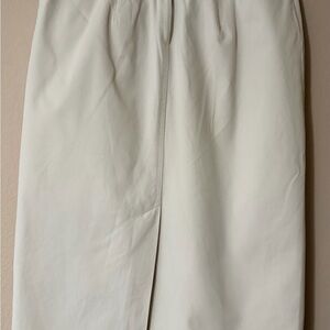 Vintage St. John's Bay White Cotton Midi Skirt Size 14 Cottagecore 90s